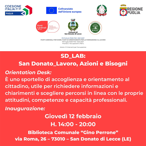 SD_LAB â€“ San Donato_Lavoro, Azioni e Bisogni