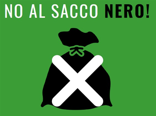 Disposizioni per la raccolta differenziata - Divieto di utilizzo di sacchi neri per il conferimento dei rifiuti